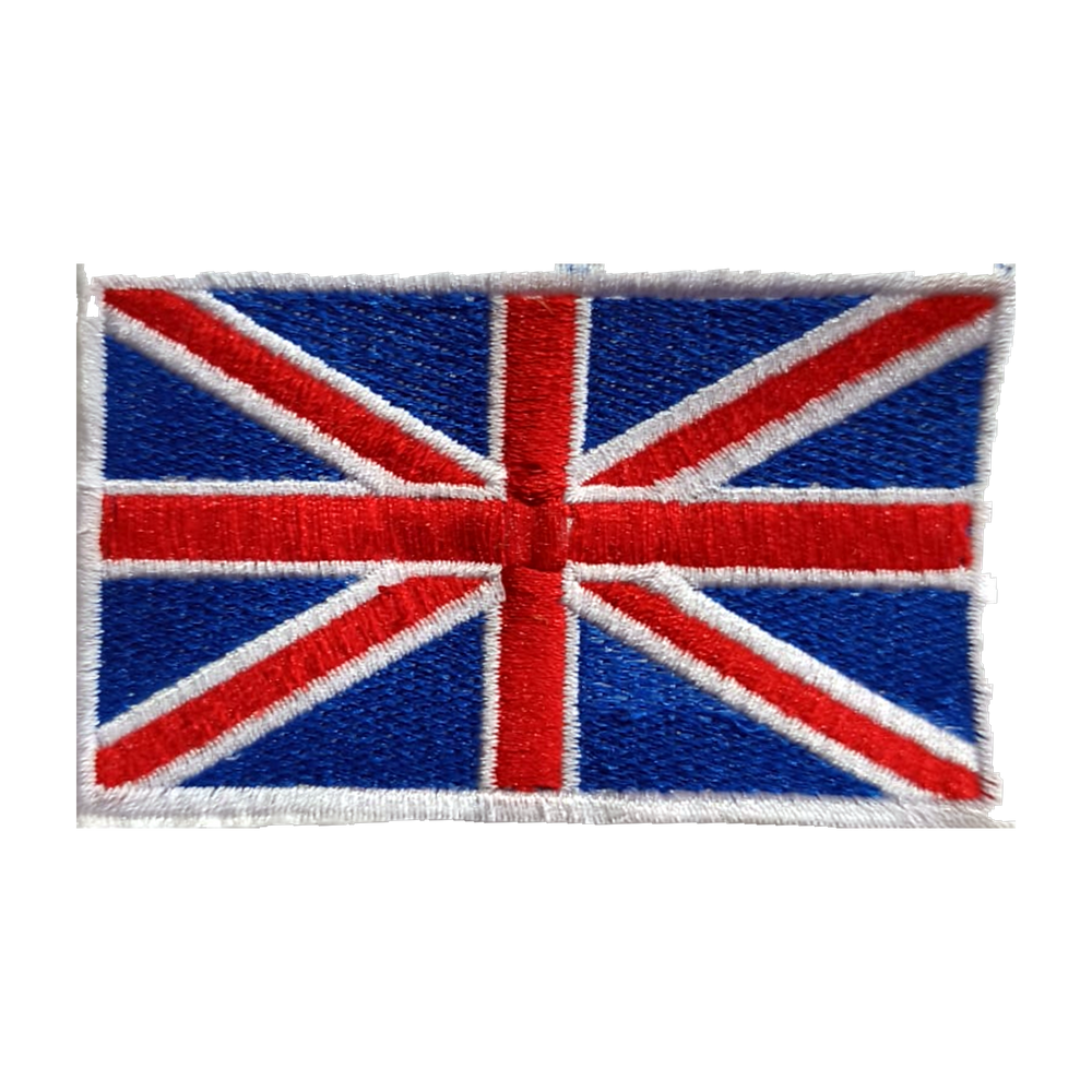 Emblema bordado com a bandeira do Reino Unido