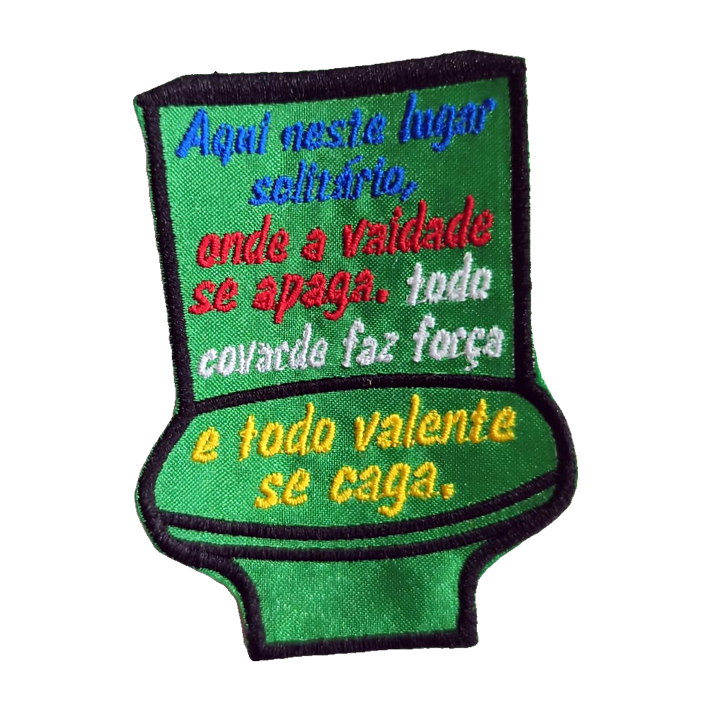 Emblema bordado Aqui Neste Lugar Solitário