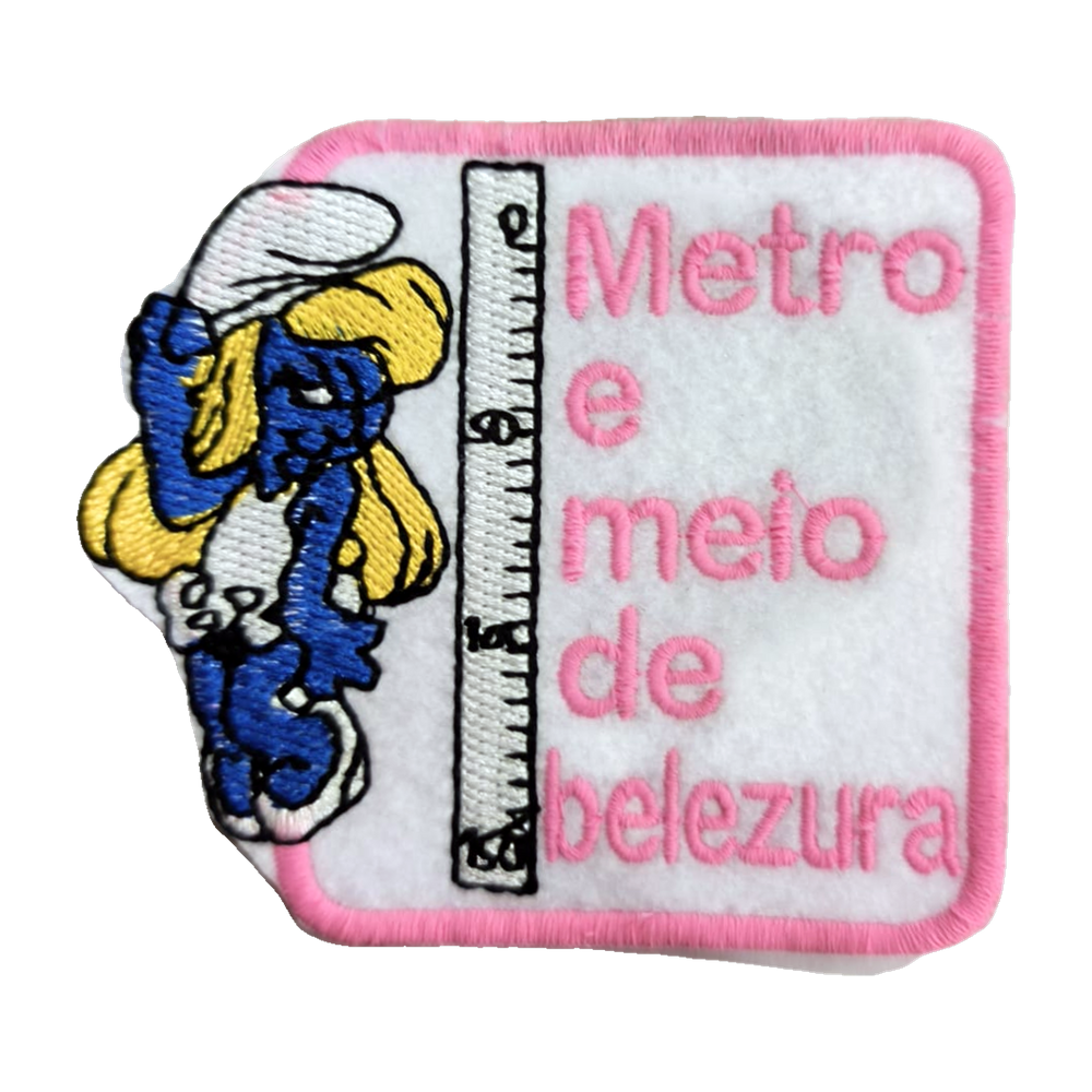 Emblema bordado Metro e Meio de Belezura