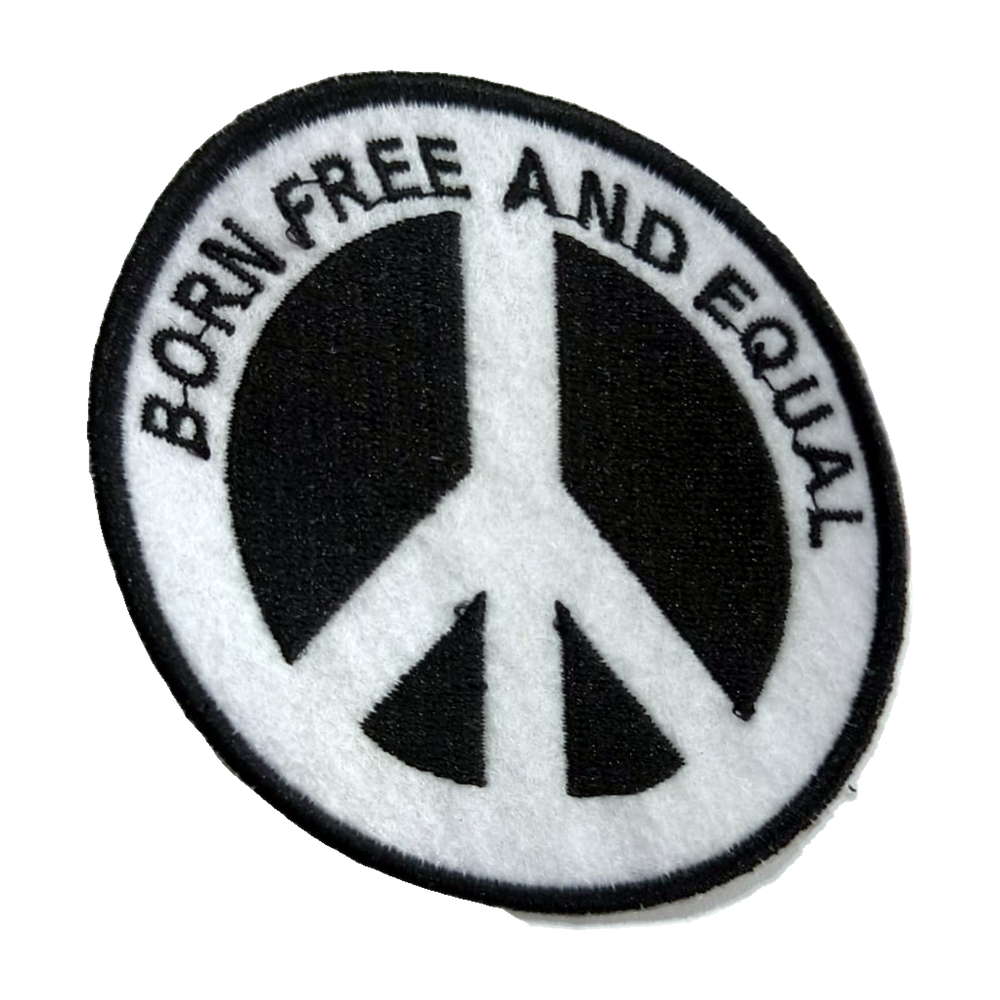 Emblema bordado Born Free and Equal