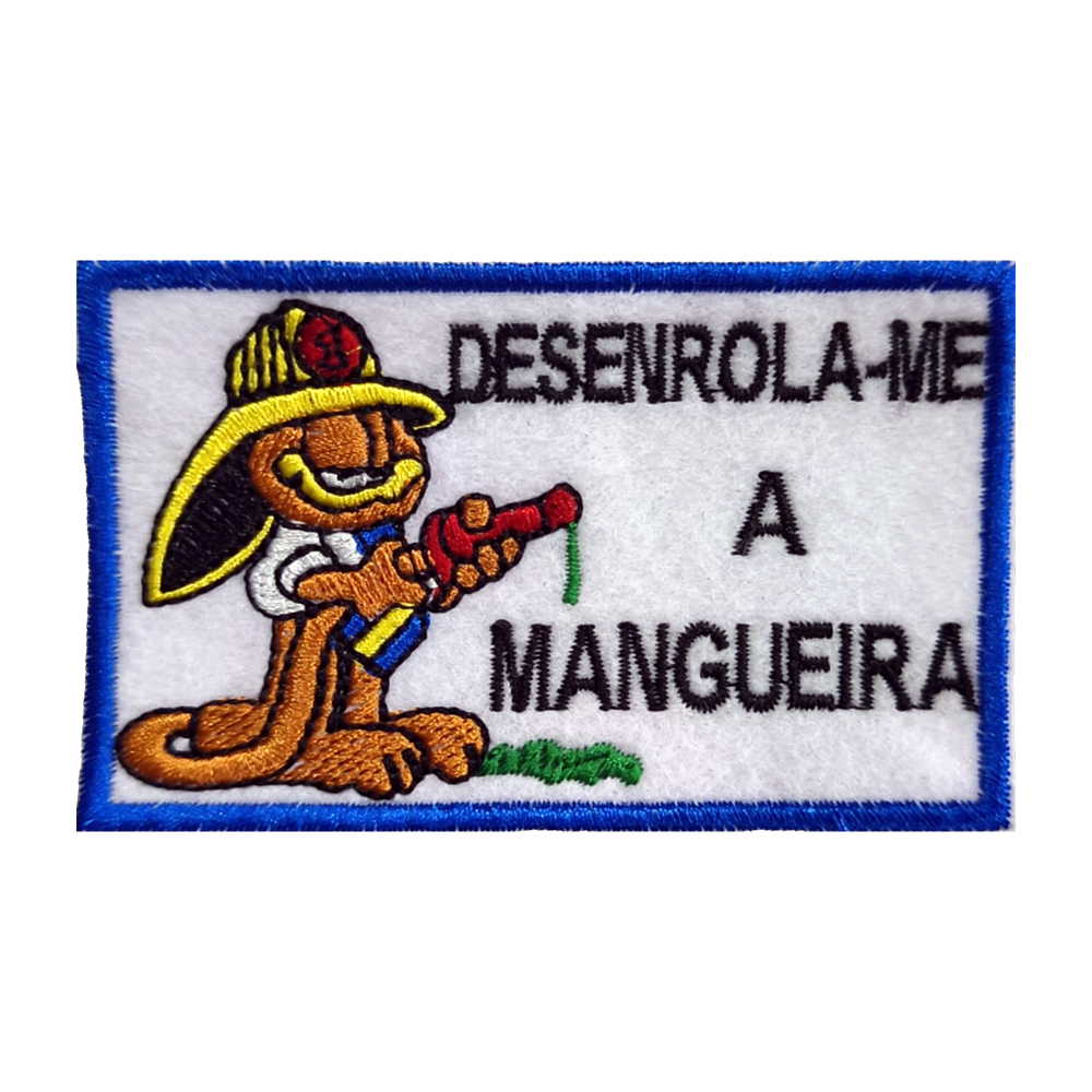 Emblema bordado Desenrola-me a Mangueira