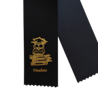 Fita de Finalista timbrada a ouro, oferecida em todos os kits