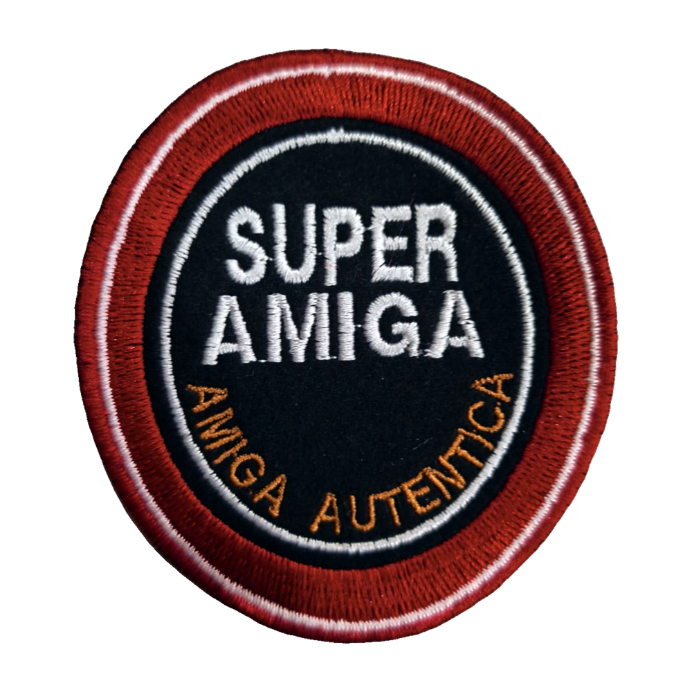 Emblema bordado Super Amiga Autêntica