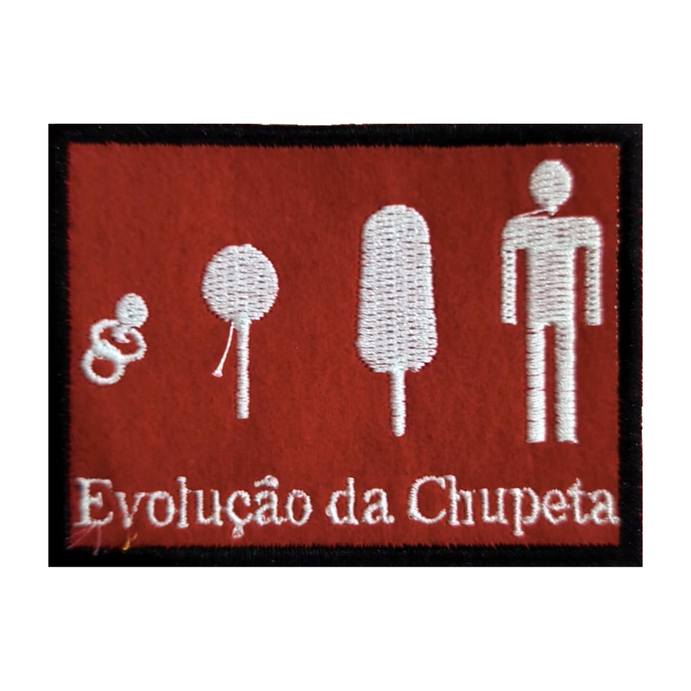 Emblema bordado Evolução da Chupeta