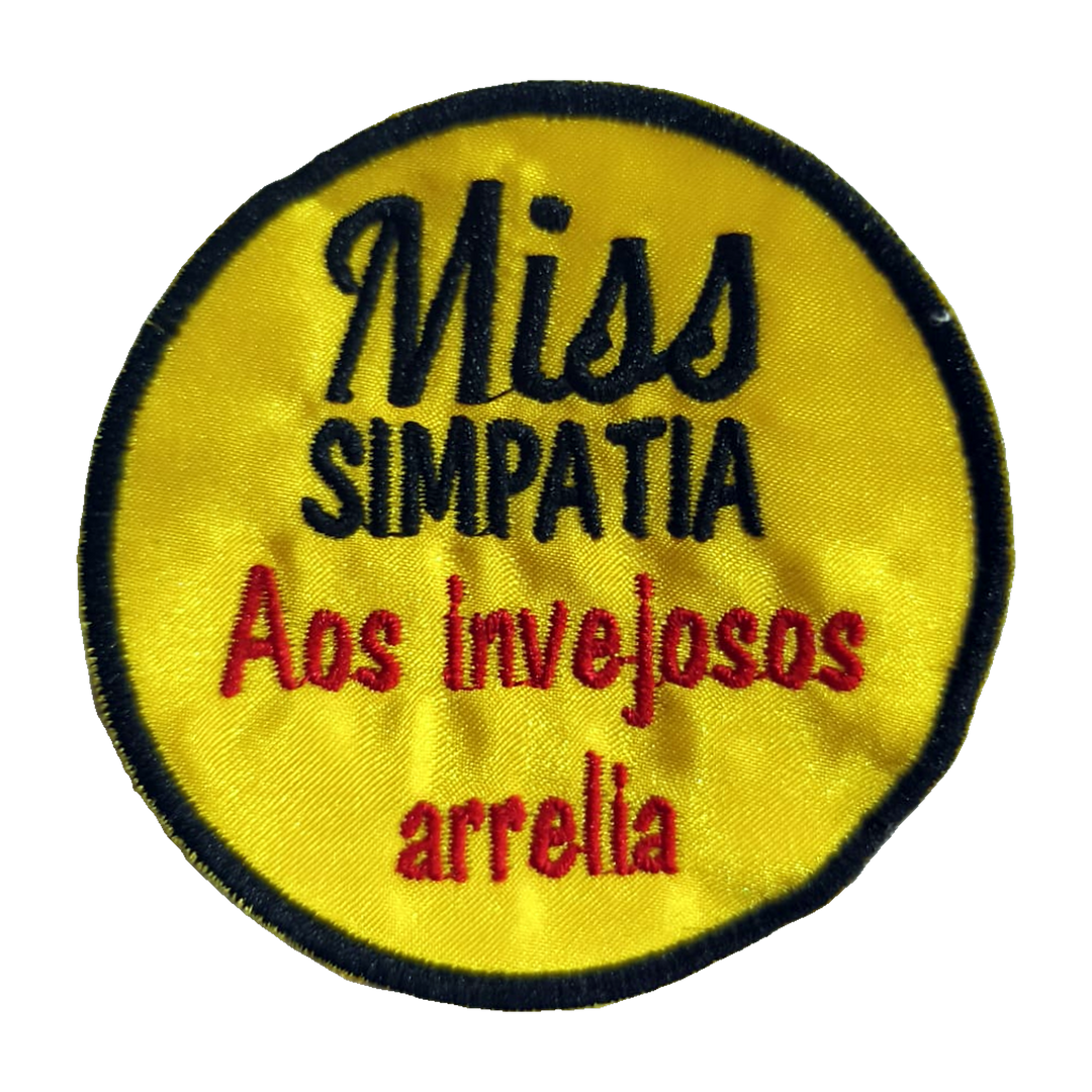 Emblema bordado Miss Simpatia
