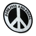 Emblema bordado Born Free and Equal
