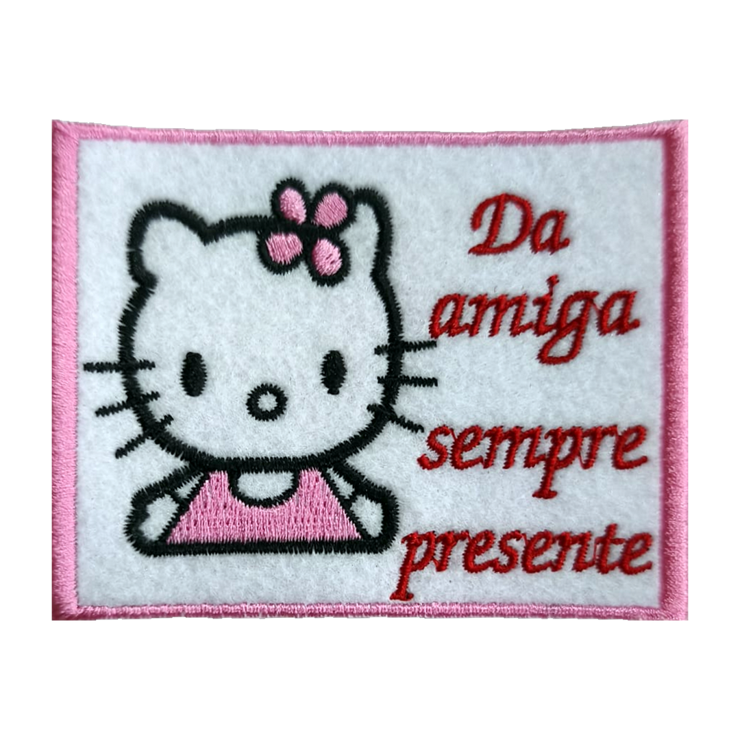 Emblema bordado Da Amiga Sempre Presente